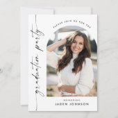 Modern Minimalistisch Afstudeerder PHOTO Graduatio Kaart (Voorkant)