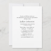 Modern Minimalistisch Afstudeerder PHOTO Graduatio Kaart (Achterkant)