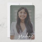 Modern minimalistisch Afstuderen 2023 | Fotopartij Kaart (Achterkant)