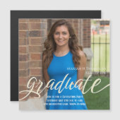 Modern minimalistisch Afstuderen eenvoudige fotoma (Voorkant / Achterkant)