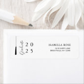 Modern Minimalistisch Afstuderen Mail Retour Adres Etiket (Insitu)