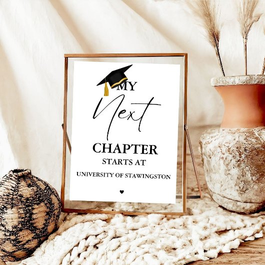 Modern Minimalistisch Afstuderen Mijn volgende hoo Poster