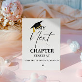 Modern Minimalistisch Afstuderen Mijn volgende hoo Reclamebord Met Voetstuk