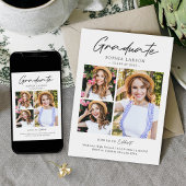 Modern minimalistisch Afstuderen voor fotocollage  Aankondiging