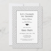 Modern minimalistisch Afstuderen voor foto's Kaart (Achterkant)