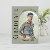 Modern minimalistisch Afstuderen voor foto's Kaart (Staand voorkant)