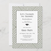 Modern minimalistisch Afstuderen voor foto's Kaart (Achterkant)