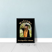 Modern minimalistisch Afstuderen welkomstbord Poster