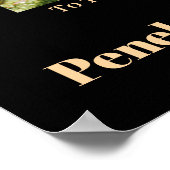 Modern minimalistisch Afstuderen welkomstbord Poster (Hoek)