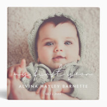 Modern minimalistisch album van Mijn eerste Baby