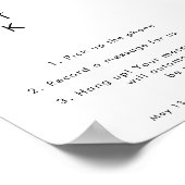 Modern Minimalistisch Audio Gastenboek Trouwbord Poster (Hoek)