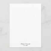 Modern minimalistisch avondmenu menu (Achterkant)