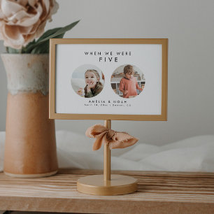 Modern minimalistisch Baby Afbeelding tafelnummer