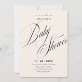 Modern minimalistisch baby shower kaart (Voorkant)