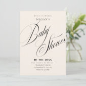 Modern minimalistisch baby shower kaart (Staand voorkant)