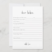 Modern minimalistisch Baby shower met tweens Wint (Voorkant)