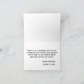 Modern Minimalistisch Bedankkaart (Binnen)