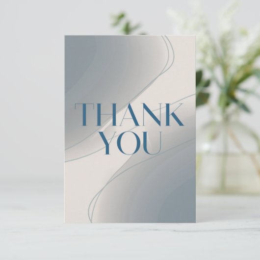 Modern minimalistisch bedankkaart (Staand voorkant)