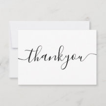 Modern minimalistisch bedrijf Dank u dat u de toev