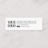 Modern minimalistisch bedrijf Dank u dat u de toev Contactkaartje (Achterkant)