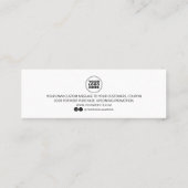 Modern minimalistisch bedrijf Dank u dat u de toev Mini Visitekaartje (Achterkant)