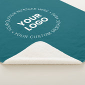 Modern minimalistisch bedrijf Logo | Donker Blauwg Sherpa Deken (3/4)