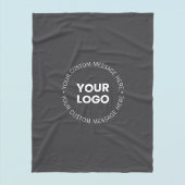 Modern minimalistisch bedrijf Logo / elk Afbeeldin Fleece Deken