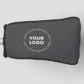 Modern minimalistisch bedrijf Logo / elk Afbeeldin Golfheadcover (Voorkant)