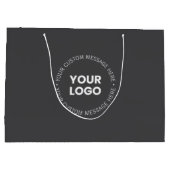 Modern minimalistisch bedrijf Logo / elk Afbeeldin Groot Cadeauzakje (Achterkant)