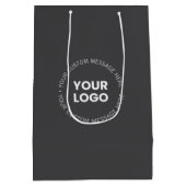 Modern minimalistisch bedrijf Logo / elk Afbeeldin Medium Cadeauzakje (Achterkant)