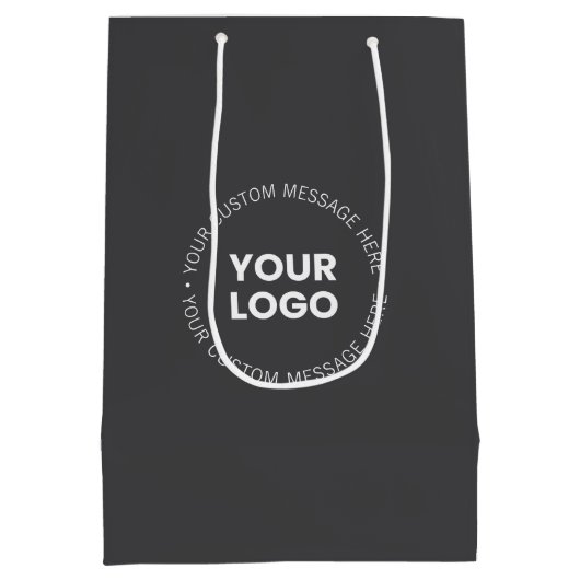 Modern minimalistisch bedrijf Logo / elk Afbeeldin Medium Cadeauzakje (Achterkant)