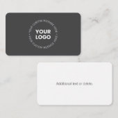 Modern minimalistisch bedrijf Logo / elk Afbeeldin Notitiekaartje (Voorkant / Achterkant)