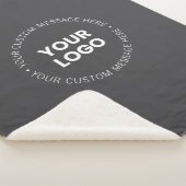 Modern minimalistisch bedrijf Logo / elk Afbeeldin Sherpa Deken (3/4)