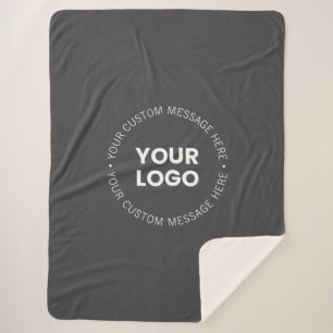 Modern minimalistisch bedrijf Logo / elk Afbeeldin Sherpa Deken