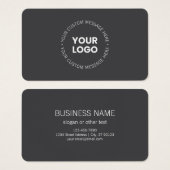 Modern minimalistisch bedrijf Logo / elk Afbeeldin Visitekaartje (Voorkant /achterkant)