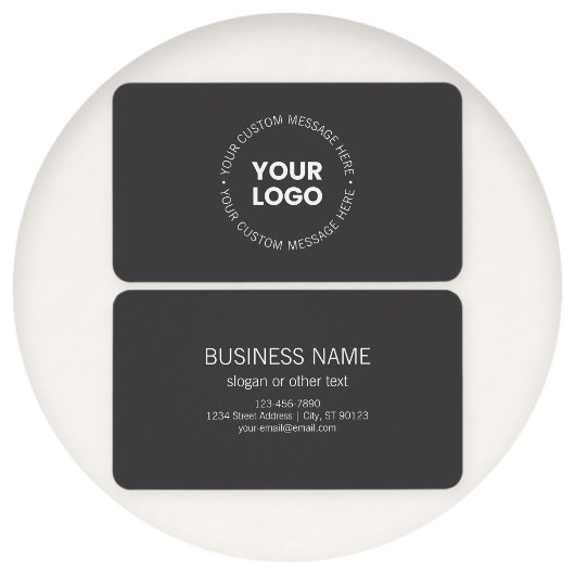 Modern minimalistisch bedrijf Logo / elk Afbeeldin Visitekaartje