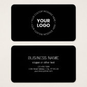 Modern minimalistisch bedrijf Logo / elk ander Afb Visitekaartje (Voorkant /achterkant)