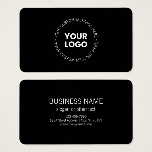 Modern minimalistisch bedrijf Logo / elk ander Afb Visitekaartje (Voorkant /achterkant)