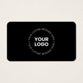 Modern minimalistisch bedrijf Logo / elk ander Afb Visitekaartje (Voorkant)