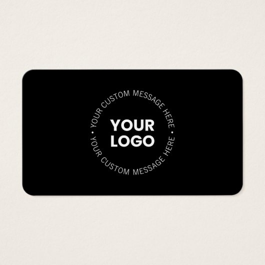 Modern minimalistisch bedrijf Logo / elk ander Afb Visitekaartje (Voorkant)