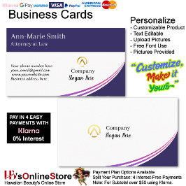 Modern Minimalistisch Bedrijf Roze Paars Marinebla Visitekaartje