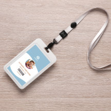 Modern minimalistisch bedrijf werknemer badge