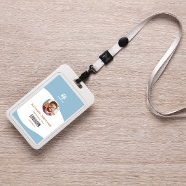 Modern minimalistisch bedrijf werknemer badge