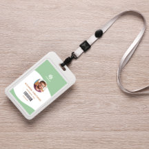 Modern minimalistisch bedrijf werknemer badge