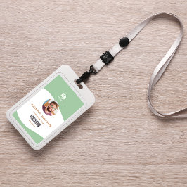 Modern minimalistisch bedrijf werknemer badge