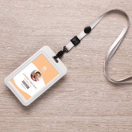 Modern minimalistisch bedrijf werknemer badge