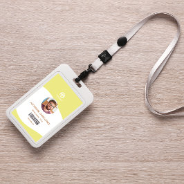 Modern minimalistisch bedrijf werknemer badge