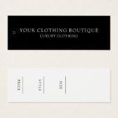 Modern minimalistisch bedrijfskledinglabel Hang La Mini Visitekaartjes (Voorkant /achterkant)