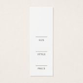 Modern minimalistisch bedrijfskledinglabel Hang La Mini Visitekaartjes (Achterkant)