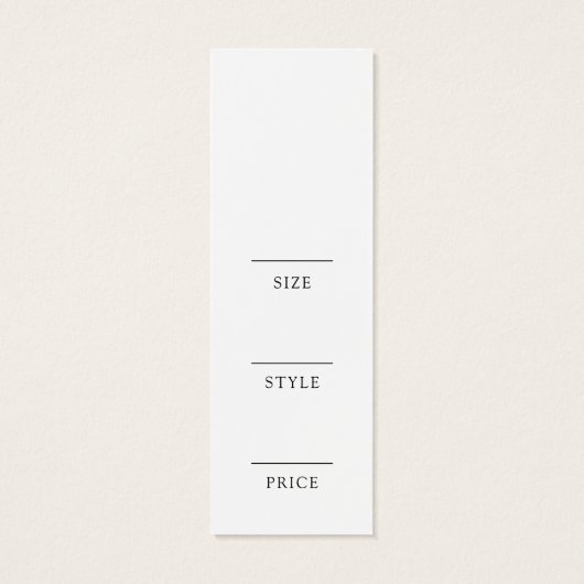 Modern minimalistisch bedrijfskledinglabel Hang La Mini Visitekaartjes (Achterkant)